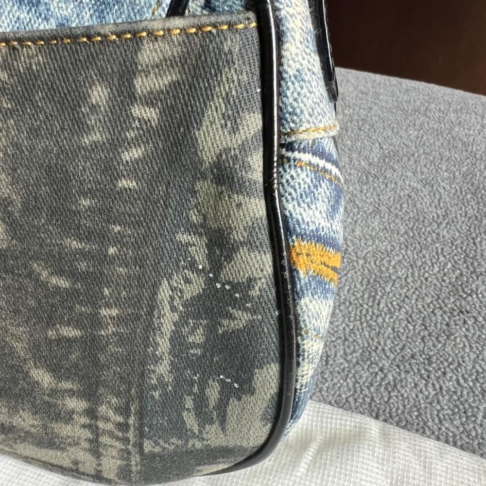 Vintage Christian Dior Denim Saddle Bag - Picture 5 of 15